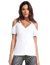 Load image into Gallery viewer, WHITE SOFT SHORT SLEEVE SHIRT
