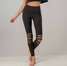 Load image into Gallery viewer, KNEE CUT OUT LEGGINGS
