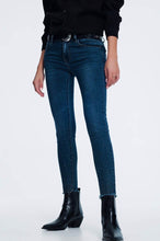 Load image into Gallery viewer, Rhinestone Detail Slim Jeans
