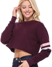 Load image into Gallery viewer, French Terry Cropped Sweatshirt
