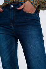Load image into Gallery viewer, Stretch Slim Jeans with Frayed Edge
